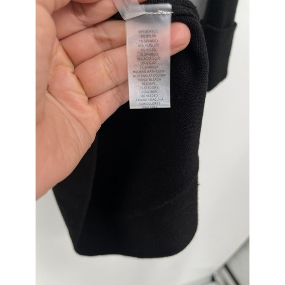 Vince Camuto Women's Size XS Black Long Sleeve Cowl Neck Sweater Dress - Picture 5 of 7